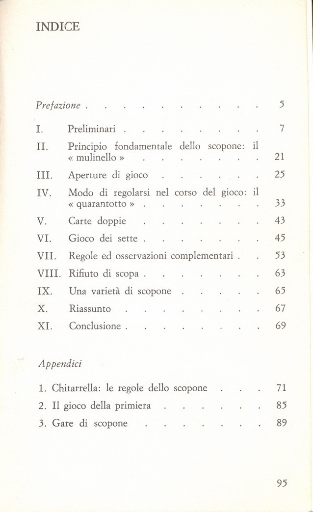 1979 M.Elevi Lo Scopone Indice